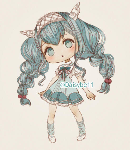 Chibi art - hatsune fanart