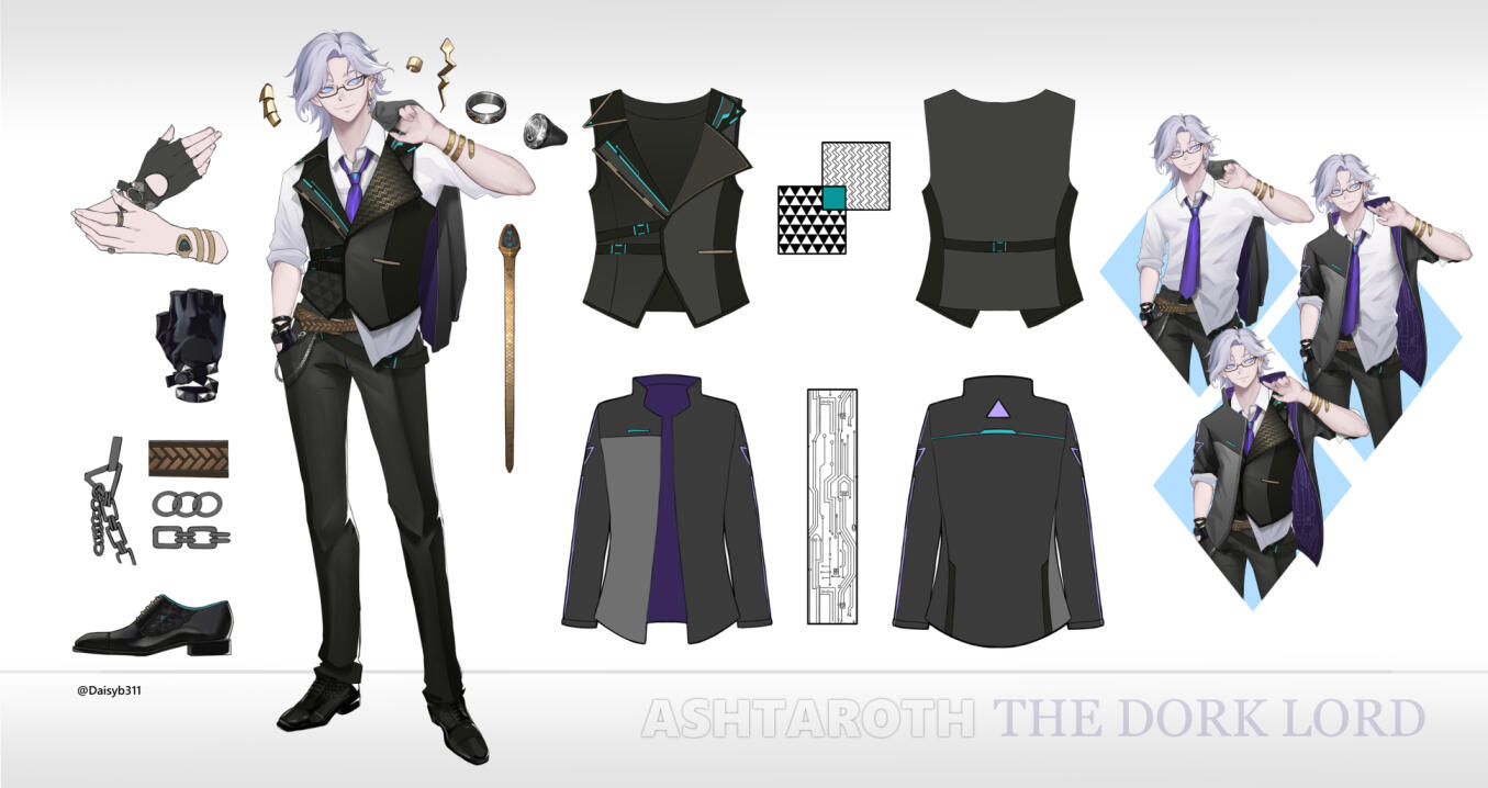 Dork Lord Ashtaroth - Vtuber Concept