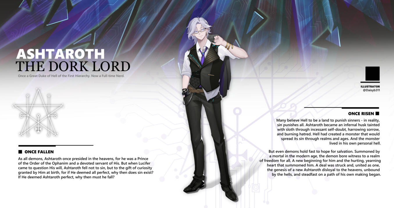 Dork Lord Ashtaroth - Vtuber Concept